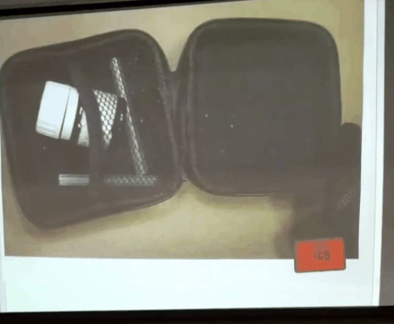 Case with items